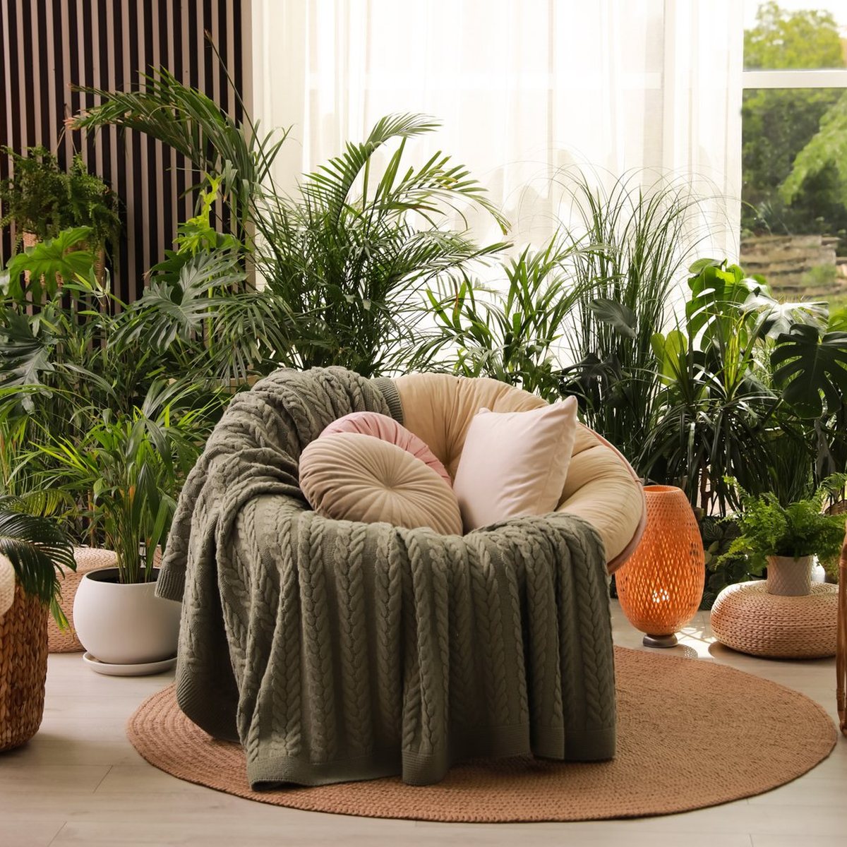Espace calme avec fauteuil et plantes, gérer sa colère et ses émotions